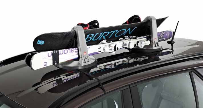 Portaesquís universal para techo de coche 8 pares de esquís o 4 tablas de  snowboard Aluski 8